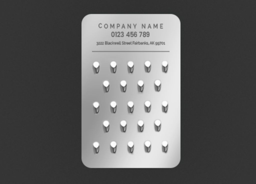 cheese grater card
